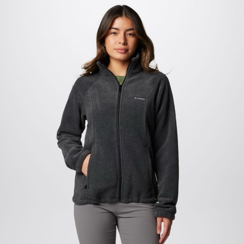 Columbia | Benton Springs Zip-Front Fleece Jacket in Charcoal Grey Size Large